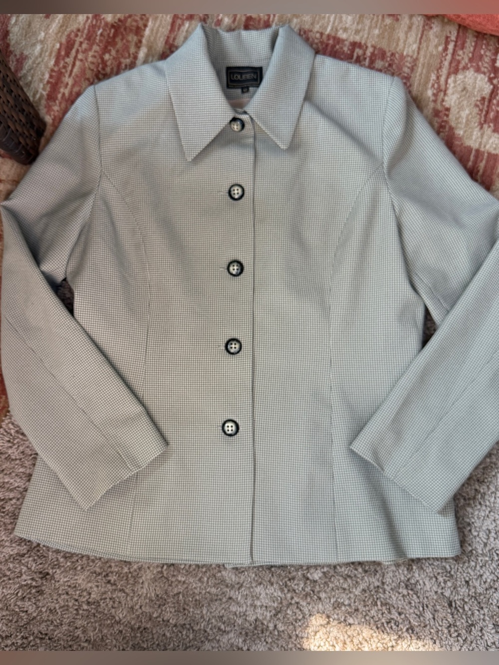 Louben Tailored Button-Front Women's Blazer